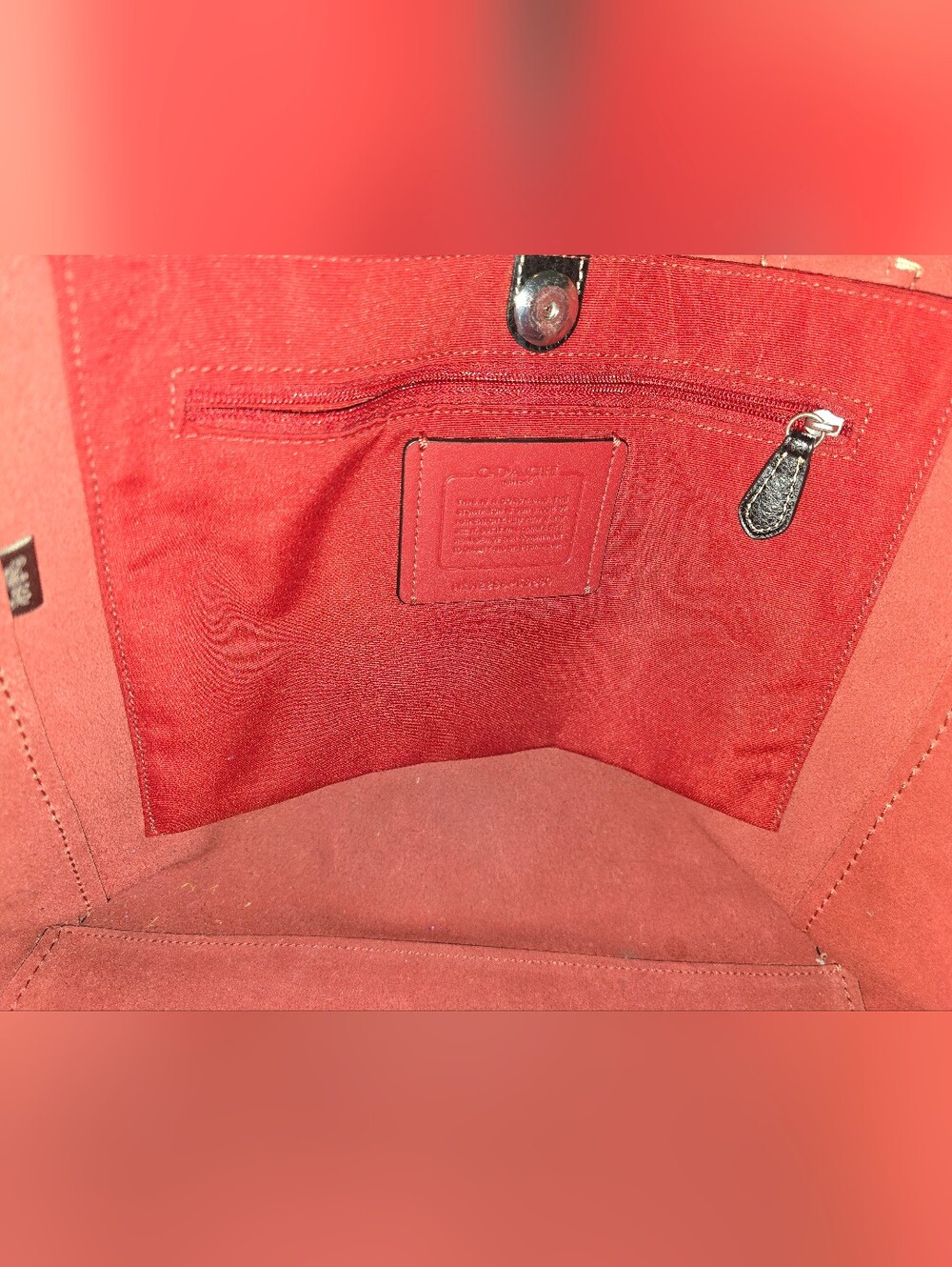 COACH DERBY TOTE - Picture 3 of 3